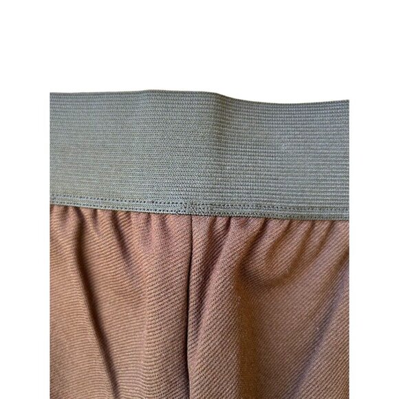 Talbots Petites Size M Brown Elastic Waist Pull On Women's Trousers - Picture 4 of 6